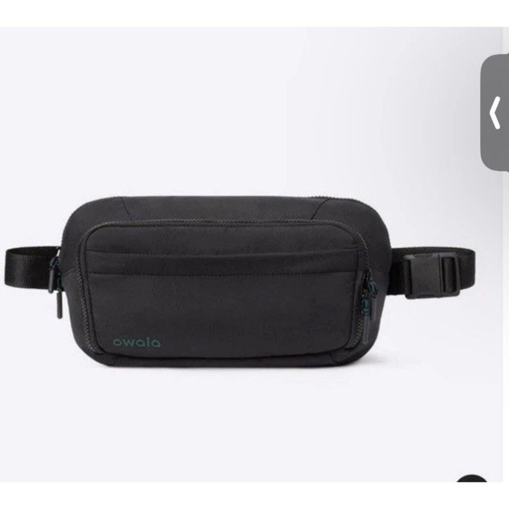 Owala Bottle Sling Hip Pack Unisex OS Black Teal Water Bottle Bag NWOT